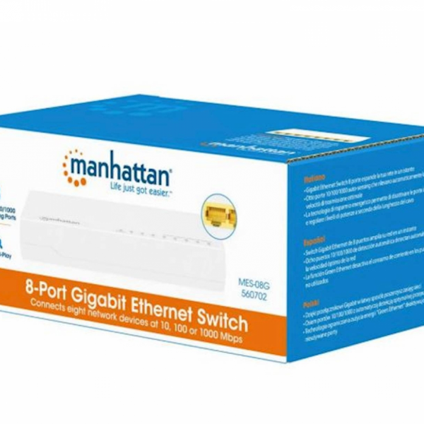5-kanalno stikalo MANHATTAN, Gigabit Ethernet