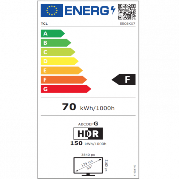 TCL 4K QLED HDR 55C6K, Google TV, 60Hz