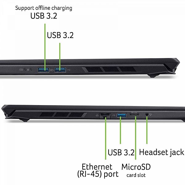 ACER Nitro V 16S ANV16S-61-R307 Ryzen 9 365/32GB/SSD 1TB/16''  WQXGA IPS 180Hz/RTX 5070/W11/AI