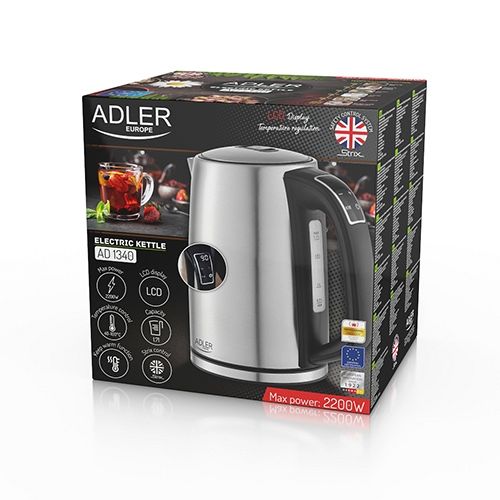 Adler grelnik vode z regulacijo temperature 1,7L 2200W AD1340