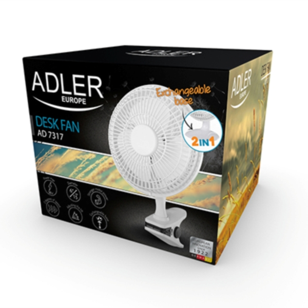 Adler ventilator 2v1 15cm AD7317