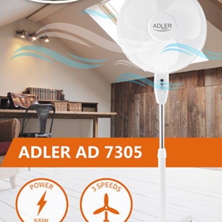 Adler samostoječi ventilator 40cm bel AD7305