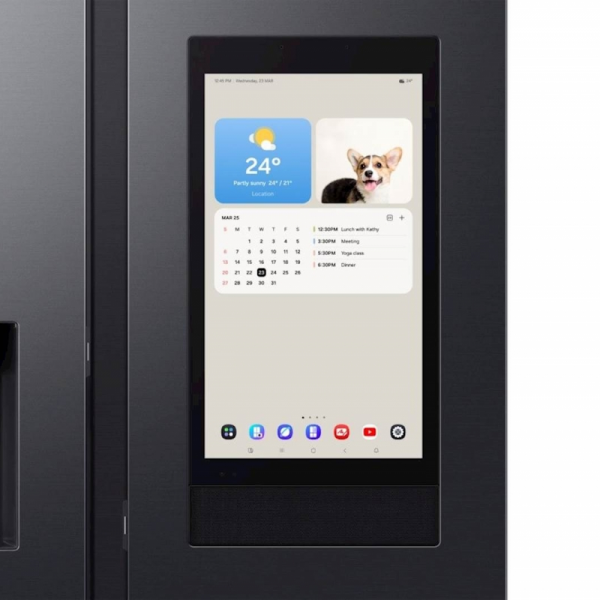 Ameriški hladilnik Samsung RS90F66BEFEO, Family Hub