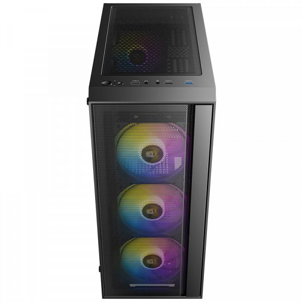 ANTEC AX65 ARGB Midi-T ATX okno gaming črno ohišje