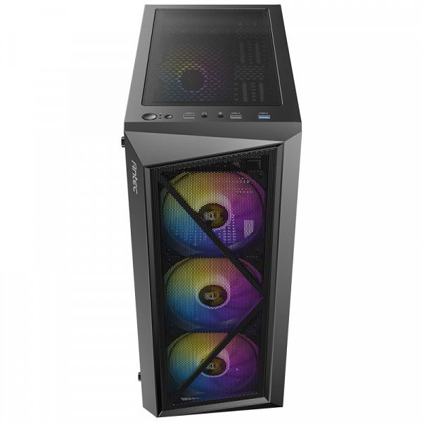 ANTEC AX67 ARGB Midi-T ATX okno gaming črno ohišje