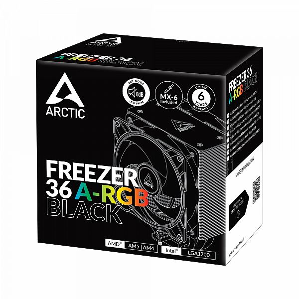 ARCTIC Freezer 36 A-RGB Black, hladilnik za desktop procesorje INTEL/AMD