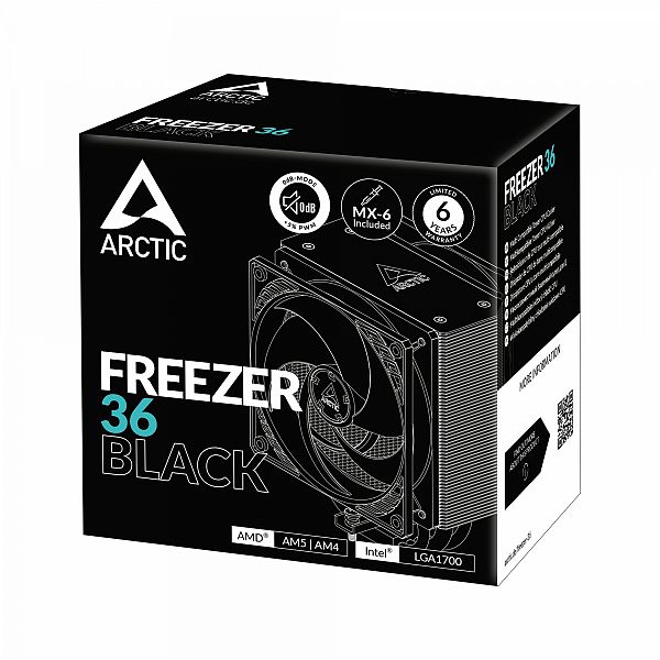 ARCTIC Freezer 36 Black, hladilnik za desktop procesorje INTEL/AMD