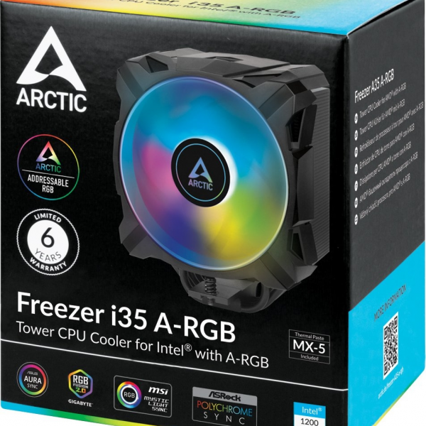 ARCTIC Freezer i35 A-RGB, hladilnik za desktop procesorje INTEL