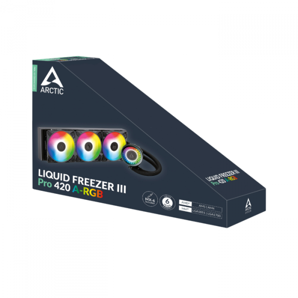 ARCTIC LIQUID FREEZER III PRO 420mm A-RGB vodno hlajenje za INTEL/AMD procesorje (črn)
