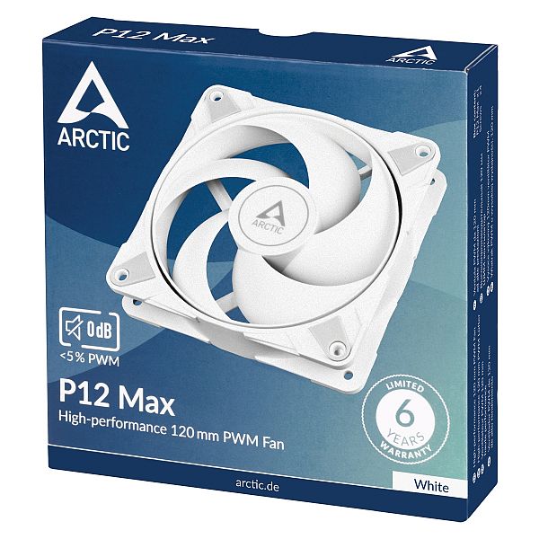 ARCTIC P12 MAX 120mm 4-pin PWM ventilator - bel