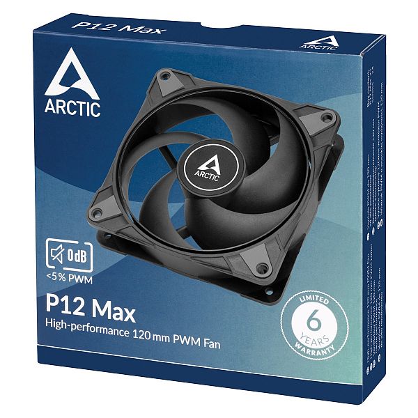 ARCTIC P12 MAX 120mm 4-pin PWM ventilator