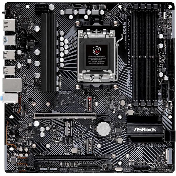 ASROCK B650M PG Lightning AM5 4xDDR5 mATX gaming osnovna plošča