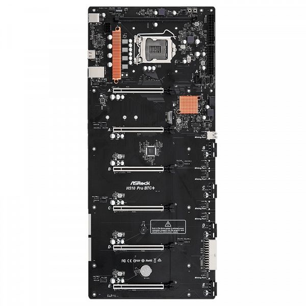 ASROCK H510 Pro BTC+ DDR4 32GB LGA1200 (90-MXBGL0-A0UAYZ) mining ATX osnovna plošča