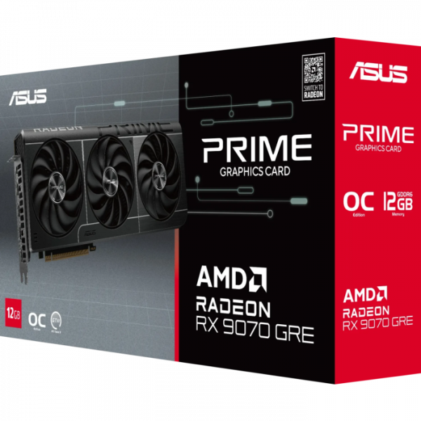 ASUS grafična kartica Prime Radeon RX 9070 GRE 12GB GDDR6, PCI-E 5.0