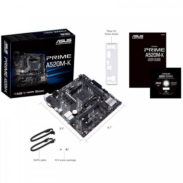 ASUS Prime A520M-K AM4 DDR4 USB 3.2 Gen1 mATX osnovna plošča