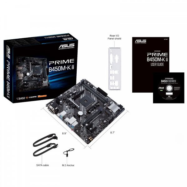 ASUS PRIME B450M-K II AM4 USB 3.2 Gen1 mATX osnovna plošča