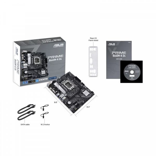 ASUS Prime B660M-K D4 LGA1700 DDR4 HDMI/VGA USB 3.2 mATX osnovna plošča