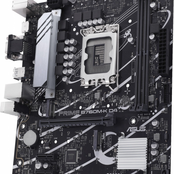 ASUS PRIME B760M-K D4, DDR4, SATA3, USB3.2Gen1, HDMI, PCIe 4.0, LGA1700 mATX