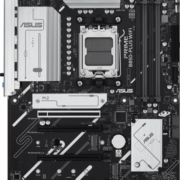 ASUS PRIME B850-PLUS WIFI, DDR5, SATA3, USB4, DP, 2.5GbE, WiFi 6E, AM5 ATX