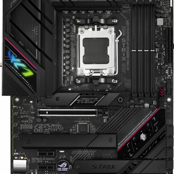 ASUS ROG STRIX B650E-F GAMING WIFI, DDR5, SATA3, USB3.2Gen2x2, DP, 2.5GbE, Wi-Fi 6E, AM5 ATX