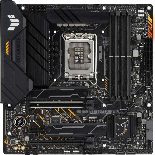 ASUS TUF GAMING B660M-PLUS WIFI, DDR5, SATA3, USB3.2Gen2x2, DP, WiFi, LGA1700 mATX