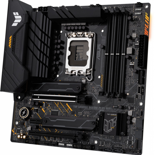 ASUS TUF GAMING B660M-PLUS WIFI, DDR5, SATA3, USB3.2Gen2x2, DP, WiFi, LGA1700 mATX