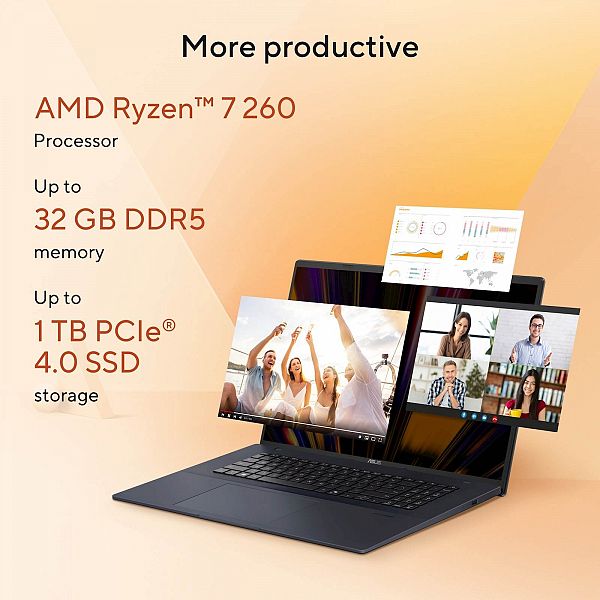 ASUS Vivobook 18 M1807HA-S8022W Ryzen 7 260/32GB/SSD 1TB/18,4