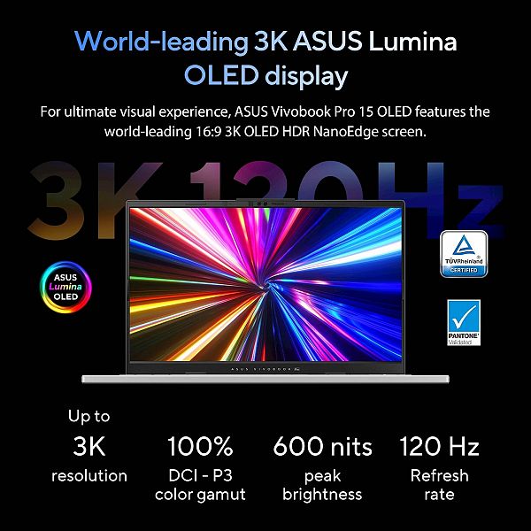 ASUS Vivobook Pro 15 OLED N6506MV-MA043W Intel Core Ultra 9 185H/24G/1TB/15.6