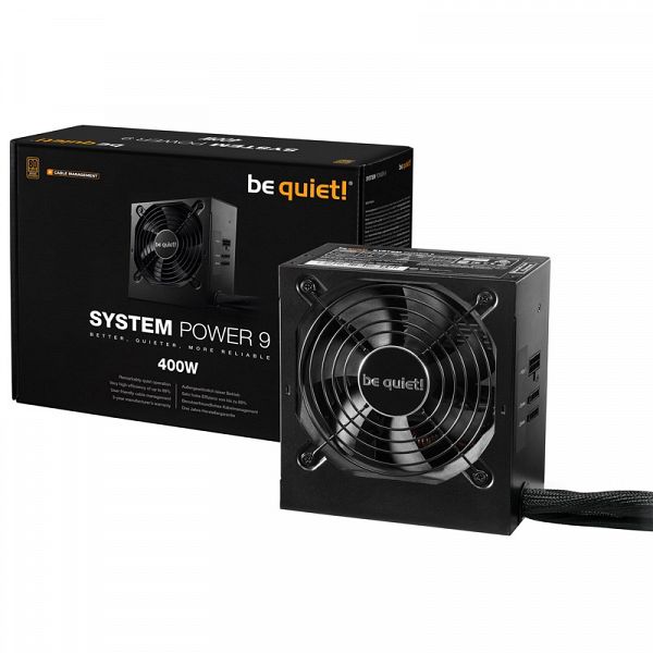 BE QUIET!System Power 9 400W CM (BN300) 80Plus bronze modularni napajalnik