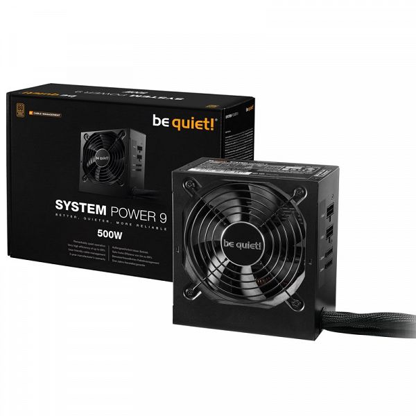 BE QUIET! System Power 9 500W CM (BN301) 80Plus bronze modularni napajalnik