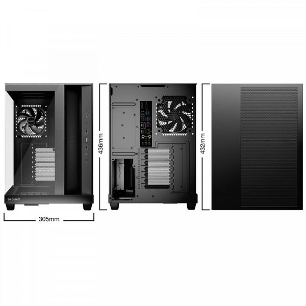 BE QUIET! Light Base 500 (BGW83) midi-ATX okno črno ohišje