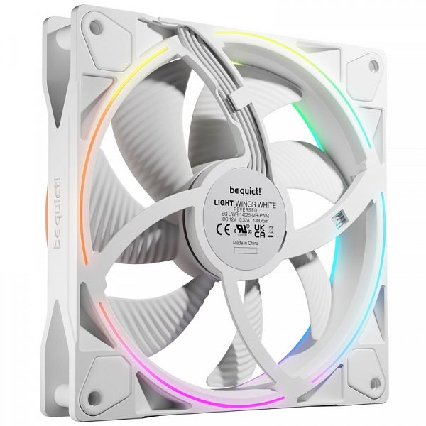 BE QUIET! LIGHT WINGS (BL135) Reverse 140mm 4-pin PWM ARGB bel ventilator