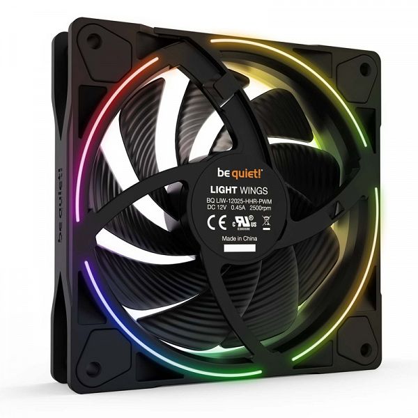 BE QUIET! LIGHT WINGS high-speed (BL077) Triple-Pack RGB 120mm 4-pin PWM ventilator