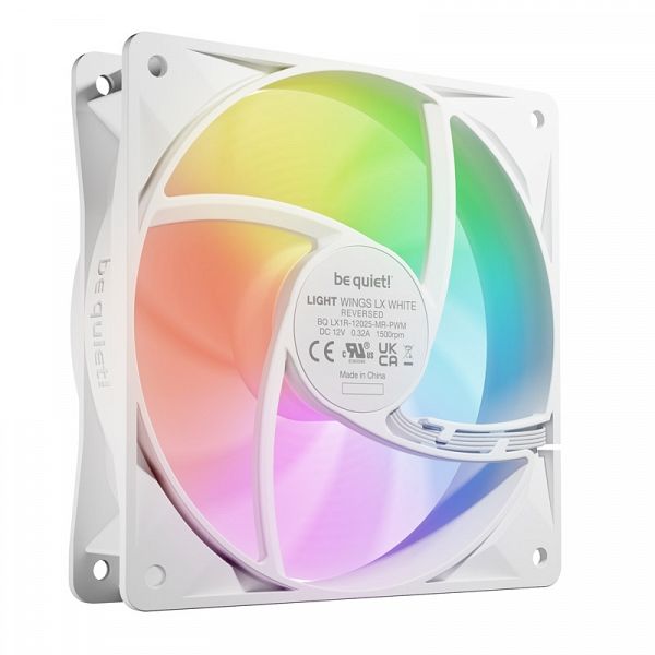 BE QUIET! LIGHT WINGS LX (BL133) Reverse 120mm 4-pin PWM ARGB bel ventilator