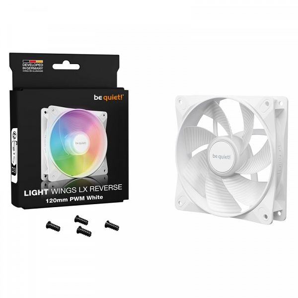 BE QUIET! LIGHT WINGS LX (BL133) Reverse 120mm 4-pin PWM ARGB bel ventilator