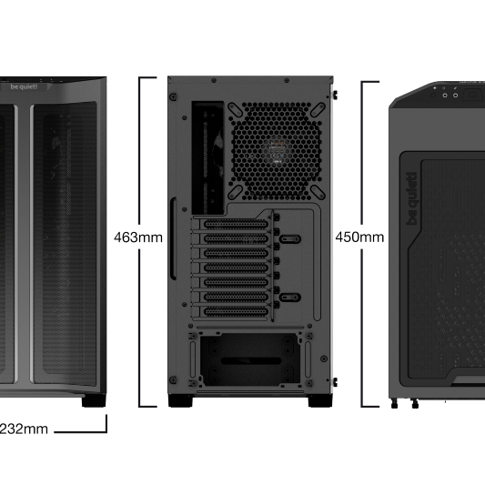 BE QUIET! PURE BASE 500FX midiATX črno ohišje