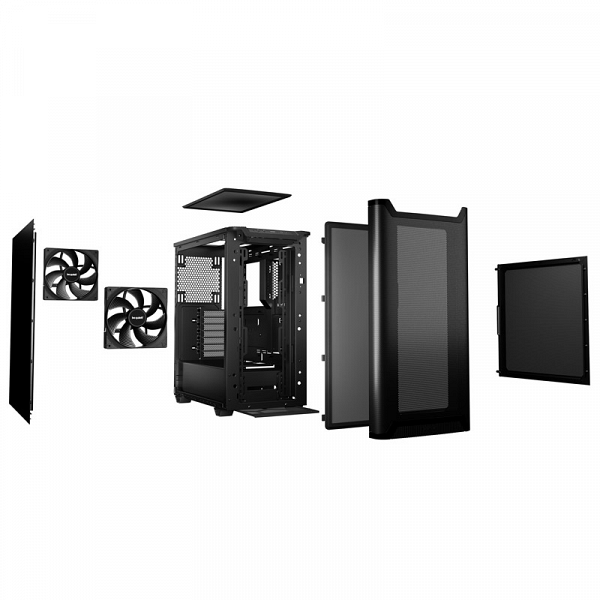BE QUIET! Pure Base 501 Airflow (BG074) midi-ATX črno ohišje