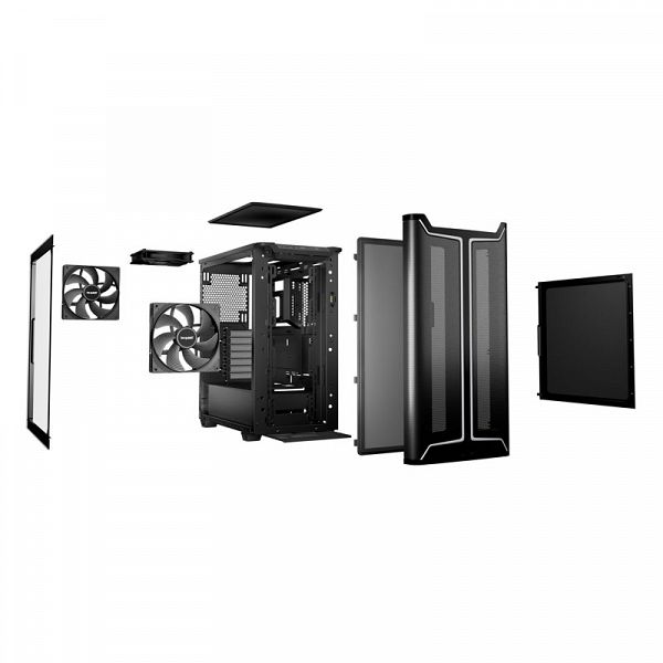 BE QUIET! Pure Base 501 DX (BGW76) midi-ATX črno ohišje