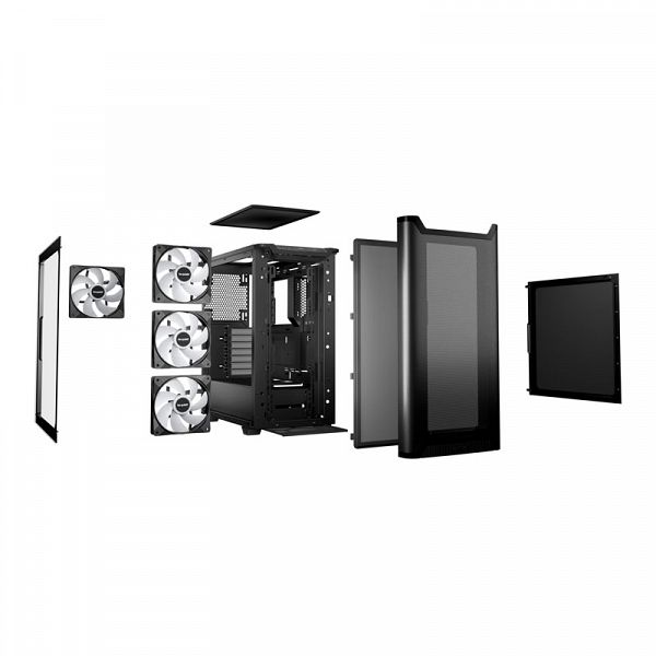 BE QUIET! Pure Base 501 LX (BGW78) midi-ATX črno ohišje