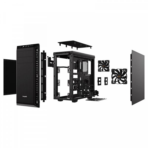 BE QUIET! PURE BASE 600 (BG021) midi-ATX črno ohišje