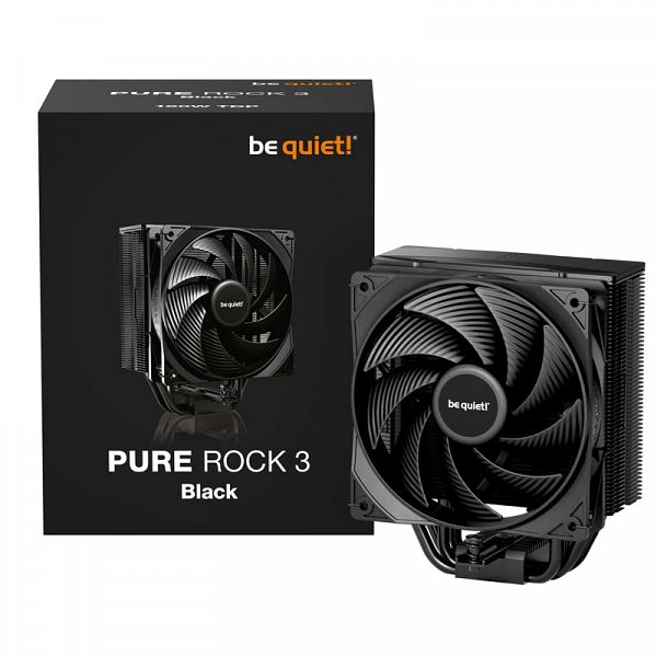 BE QUIET! PURE ROCK 3 Black (BK039) 120mm 190W procesorski hladilnik