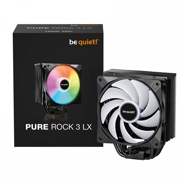 BE QUIET! PURE ROCK 3 LX (BK040) 120mm 190W ARGB procesorski hladilnik