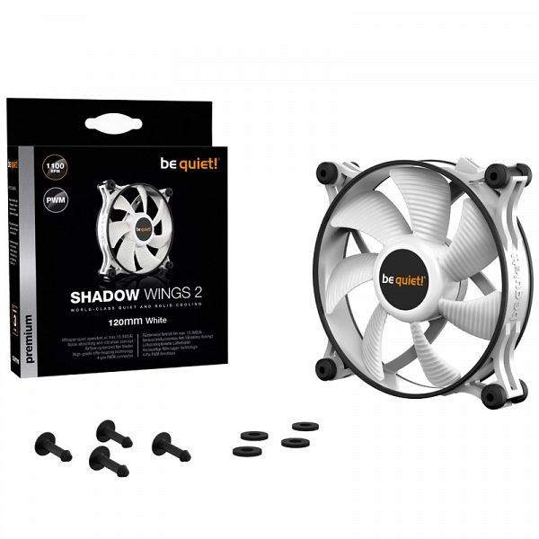 BE QUIET! Shadow Wings 2 (BL089) 120mm 4-Pin PWM bel ventilator