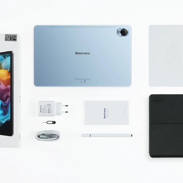Blackview MEGA 1 11.5'' tablični računalnik 12GB+256GB LTE, priložen ovitek, zaščita ekrana in pisalo, modra