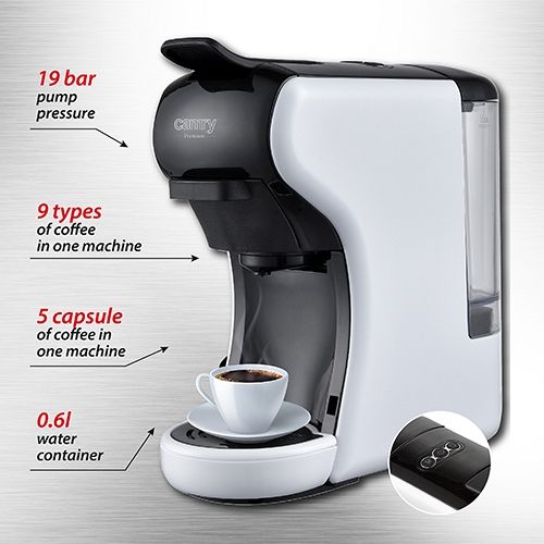 Camry espresso aparat z več različnimi kapsulami CR4414