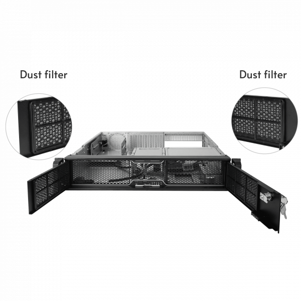 Chieftec 2U rackmount ohišje za strežnik UNC-209SR-B-OP