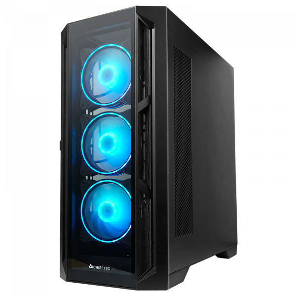 Chieftec APEX USB3.2 Gen2 ATX A-RGB ohišje, črno