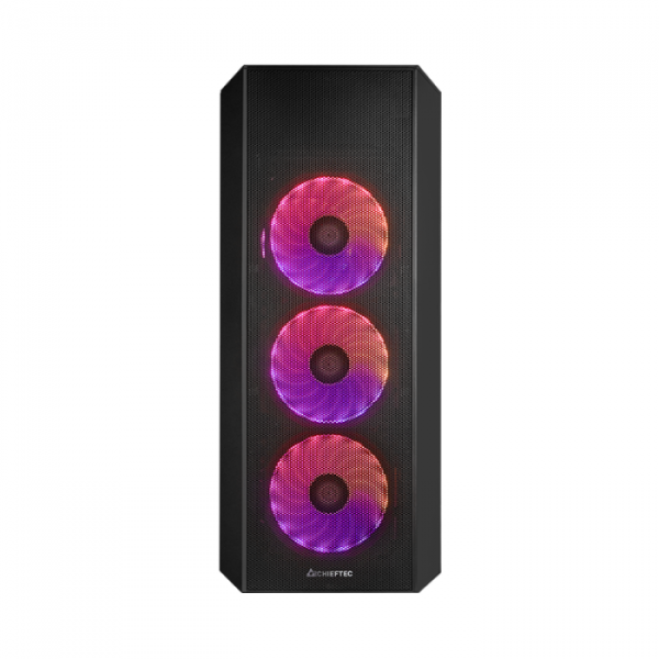 Chieftec SCORPION 4 USB-C 3.2 ATX A-RGB ohišje, črno
