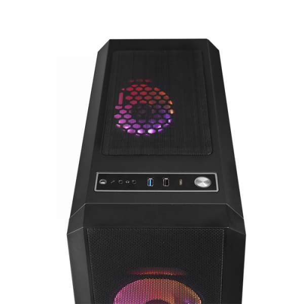 Chieftec SCORPION 4 USB-C 3.2 ATX A-RGB ohišje, črno