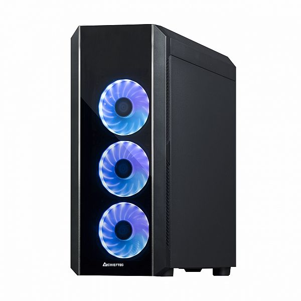 Chieftec SCORPION III USB3.1 ATX TORNADO RGB ohišje, črno